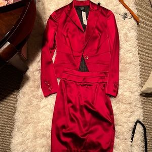 Bebe jacket with matching skirt